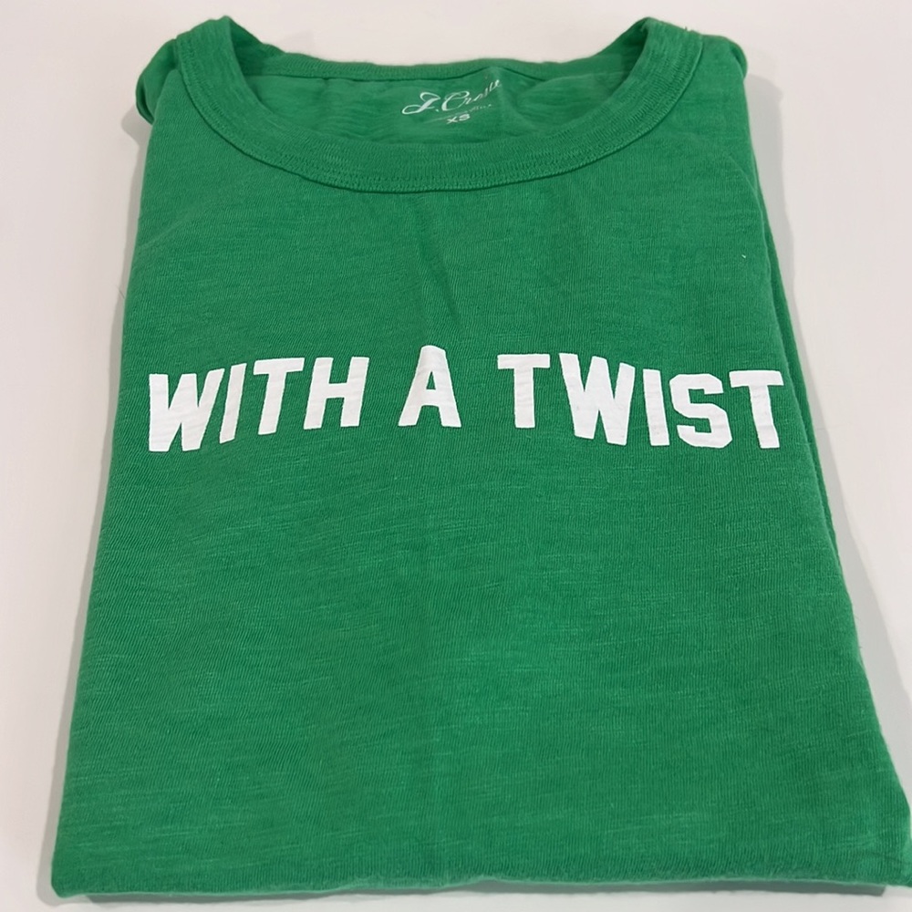 J Crew ‘With A Twist’ Tee Size: XS